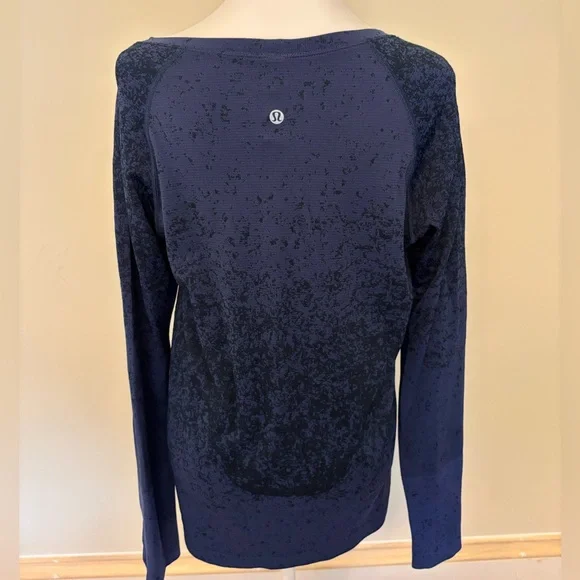 LULULEMON Dark Blue Swiftly Tech Long Sleeve 2.0 Crew Top 12 large - Picture 7 of 8